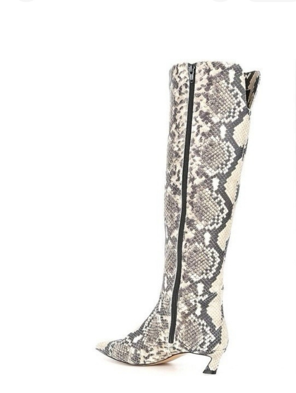 Gianni Bini Gianna Snake Print Leather Tall Boot NEW 7 8 8.5 - Picture 6 of 7